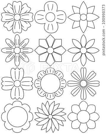 Flower vector set Flower vector set 100998373
