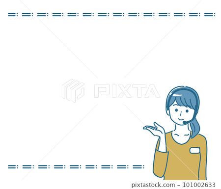 Frame of call center staff raising hands 101002633