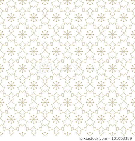 Cherry blossom geometric seamless pattern Cherry blossom geometric seamless pattern 101003399