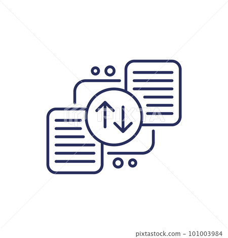 case priority icon on white, line vector case priority icon on white, line vector 101003984