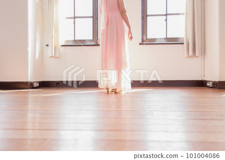 粉紅色連衣裙的女人 101004086