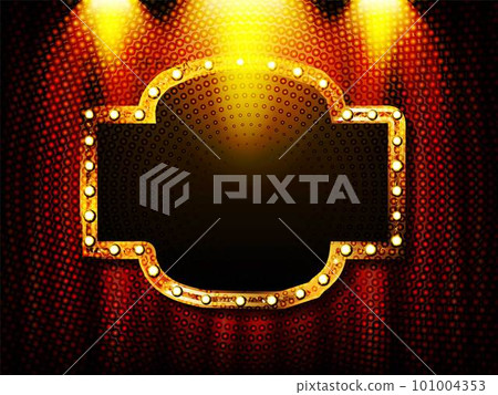 Retro light sign. Vintage style banner. Retro light sign. Vintage style banner. 101004353