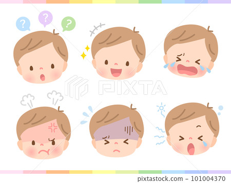 可愛的寶寶表情圖集素材 可愛的寶寶表情圖集素材 101004370