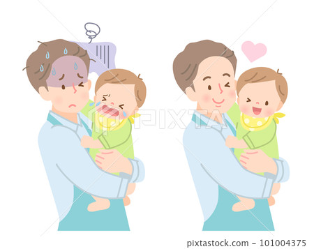 年輕爸爸抱著孩子 年輕爸爸抱著孩子 101004375