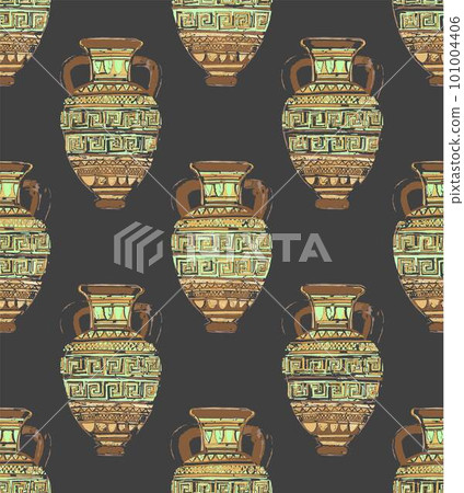 Seamless pattern of you meander 101004406