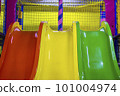 Children's slides, an entertaining playground 101004974