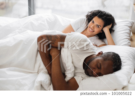 African american couple spending morning together at home African american couple spending morning together at home 101005022