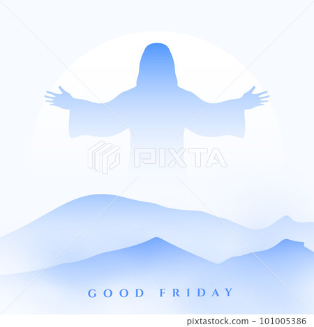 good friday blessings background for holiday season with mountain design 101005386