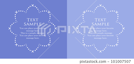 Beautiful frame design in pastel blue. shades of summer. 101007507