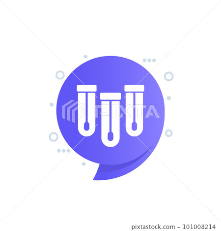 Nasal swab tests icon, vector 101008214