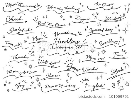 Handdraw 標題設計集 Handwritten 標題設計集 101009791