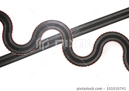 toy car racing track isolated toy car racing track isolated 101010741