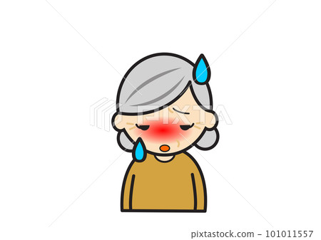 old lady with high fever old lady with high fever 101011557