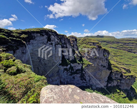 Cachoeira da Fumaca waterfall Chapada Diamantina Brazil Cachoeira da Fumaca waterfall Chapada Diamantina Brazil 101012246
