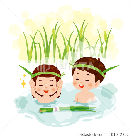 Shobu-yu child with background 101012822