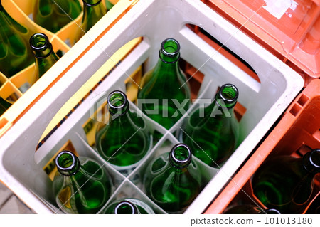 green empty bottle for sake green empty bottle for sake 101013180