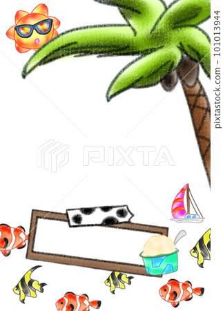 讓人聯想到南國的複古畫框 101013944