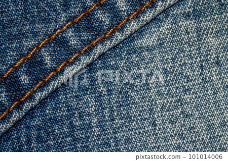 Blue jeans texture background and button and seam 101014006