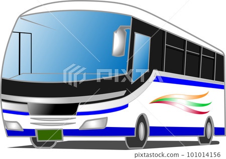 Illustration of sightseeing bus Illustration of sightseeing bus 101014156