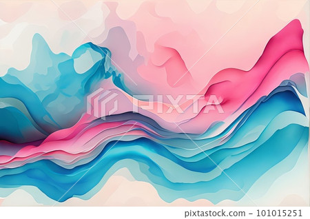 Abstract art modern wallpaper splash and watercolor background. Generative AI. 101015251