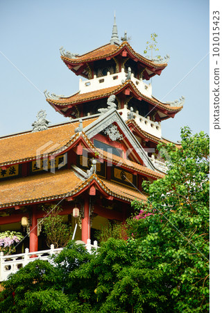 Very beautiful scenery of Pap Hoa Pagoda temple in Ho Chi Minh City, Vietnam Very beautiful scenery of Pap Hoa Pagoda temple in Ho Chi Minh City, Vietnam 101015423