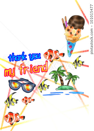 多彩的熱帶框架 101015477