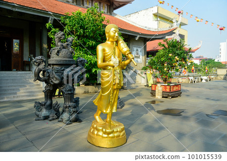 越南胡志明市 Vinh Nghiem 寺 (Eiganji) 非常美麗的風景 越南胡志明市 Vinh Nghiem 寺 (Eiganji) 非常美麗的風景 101015539