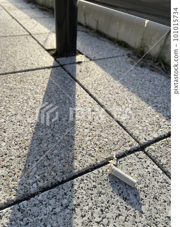 A cigarette butsock with a litter 101015734