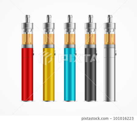 Realistic Detailed 3d Different Color Vape Pen... - Stock Illustration  [101016223] - PIXTA