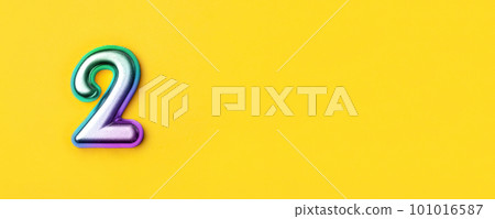 2 years celebration. Greeting banner. 101016587