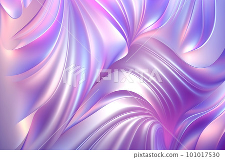 Holographic neon curved wave in motion. Purple wallpaper background. Holographic gradient Holographic neon curved wave in motion. Purple wallpaper background. Holographic gradient 101017530