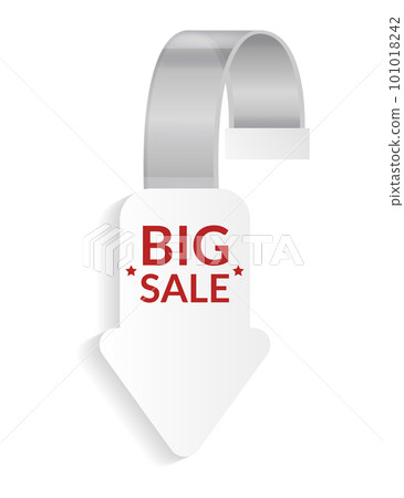 Promotional wobbler mockup. Benefit tag hang on wall. Supermarket promotion pointing wobbler. Vector announcement promotion sale Promotional wobbler mockup. Benefit tag hang on wall. Supermarket promotion pointing wobbler. Vector announcement promotion sale 101018242