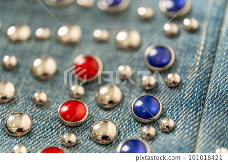 LEVI'S501XX VINTAGE 1955 Reprint Super Studs Customized Stars and Stripes 101018421