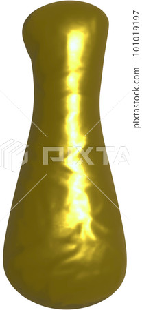 Shiny gold balloon letter I capital. 101019197