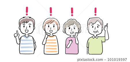 男女老少都笑著走過來 101019397