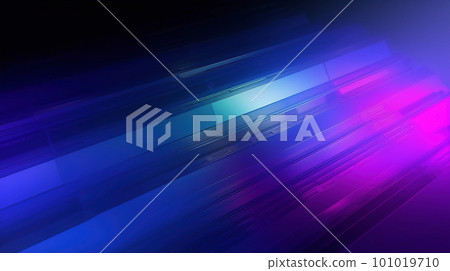 Server racks illuminated by a blue and purple gradient 101019710