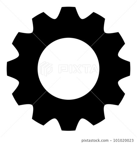 Vector illustration of cogwheel, gear 101020023