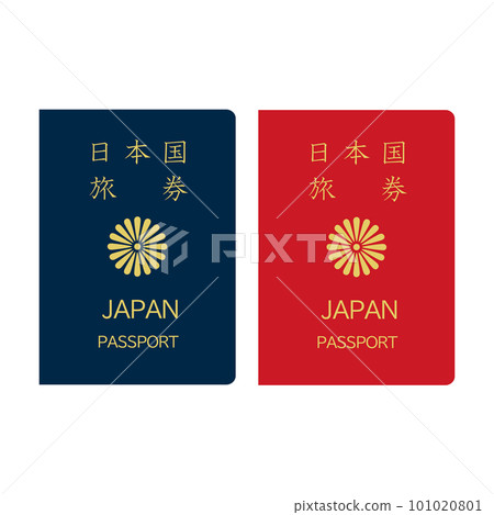 A red and blue passport. A red and blue passport. 101020801