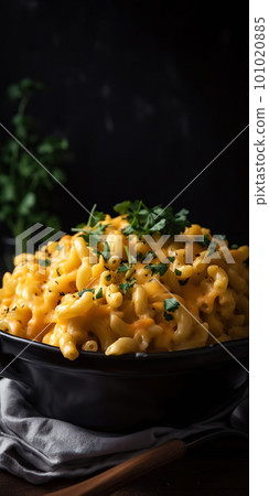 Mac and cheese. Classic American rustic mac and cheese. Golden baked macaroni with cheddar Mac and cheese. Classic American rustic mac and cheese. Golden baked macaroni with cheddar 101020885