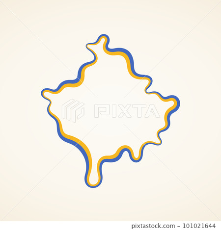 Kosovo - Outline Map 101021644