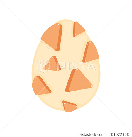 Isolated traditional decorated easter egg Vector Isolated traditional decorated easter egg Vector 101022308