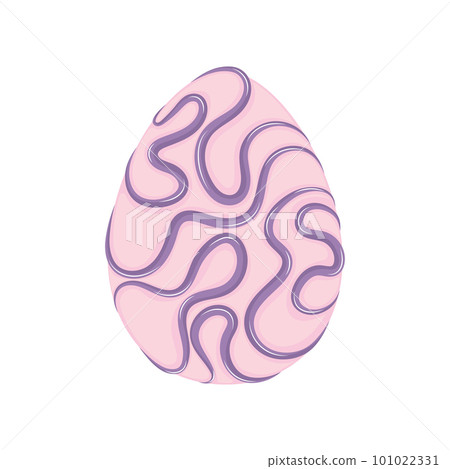 Isolated traditional decorated easter egg Vector Isolated traditional decorated easter egg Vector 101022331