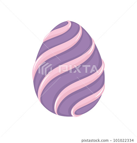 Isolated traditional decorated easter egg Vector 101022334