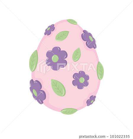 Isolated traditional decorated easter egg Vector Isolated traditional decorated easter egg Vector 101022335