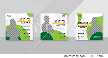 Digital business marketing social media post template. 101022868