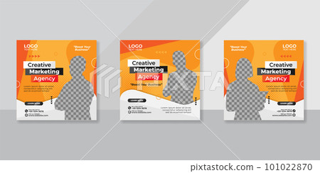 Digital business marketing social media post template. 101022870