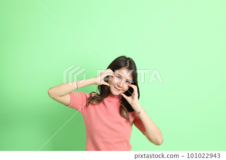 Cute Asian Woman 101022943