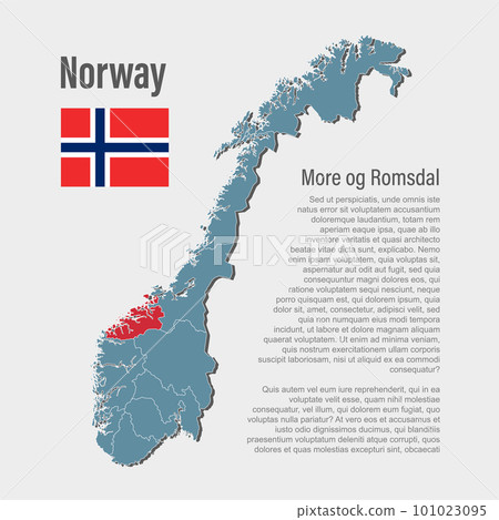 Vector map Norway, region More og Romsdal 101023095