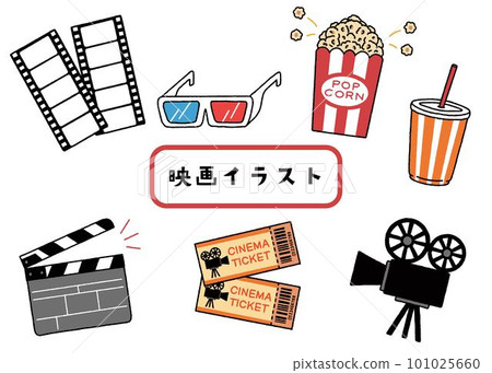 Movie-related illustration set 101025660