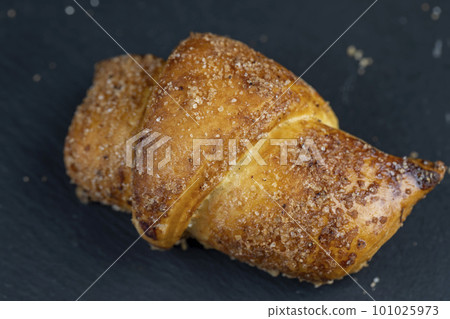 Bagels made of cottage cheese dough stuffed with cottage cheese and raisins Bagels made of cottage cheese dough stuffed with cottage cheese and raisins 101025973